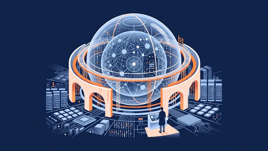 Editorial illustration for an article about Safe Superintelligence Inc.
